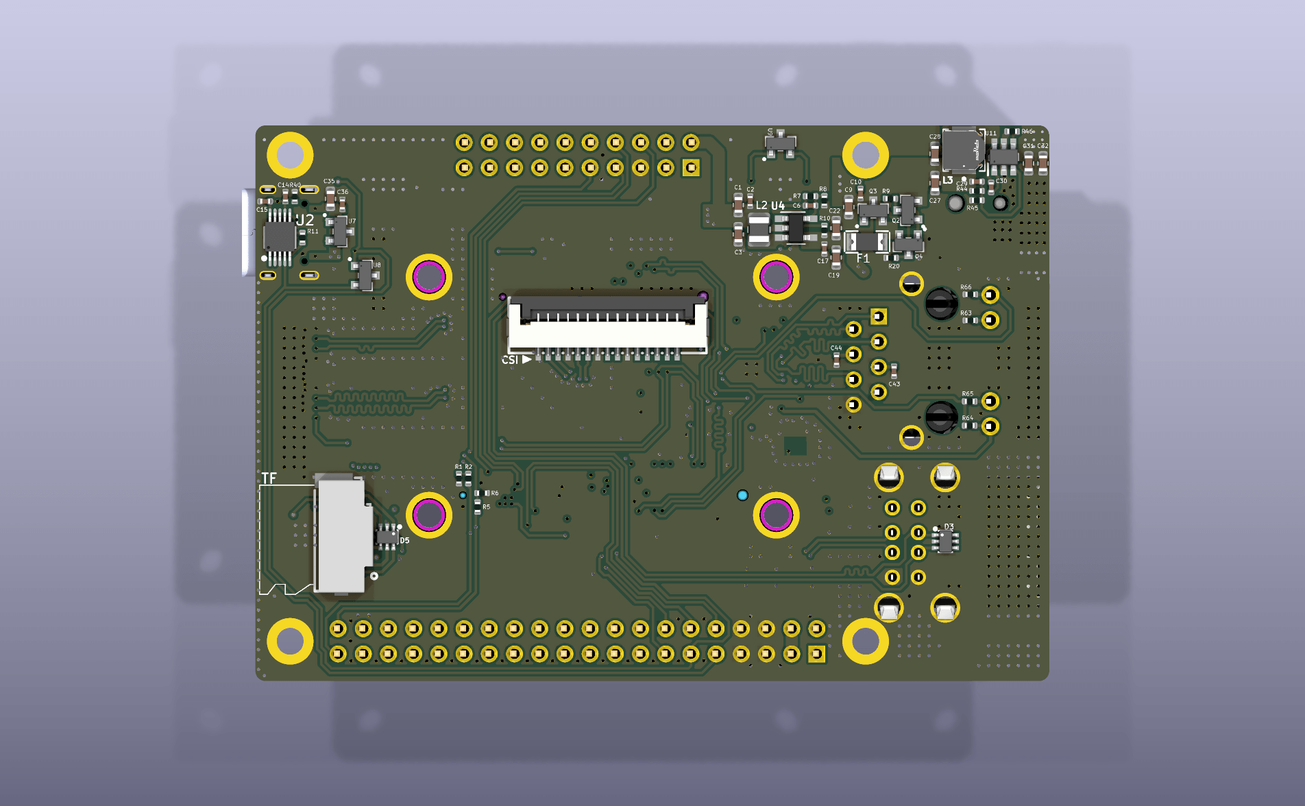 YeaCreate-P4-EXTEND Expansion Board Back side