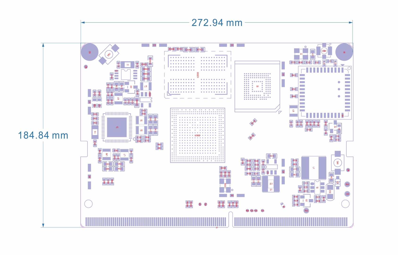 YeaCreate-RK3562-CORE Size